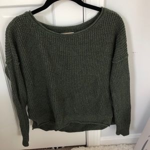 Hollister Olive Green knit Sweater XS
